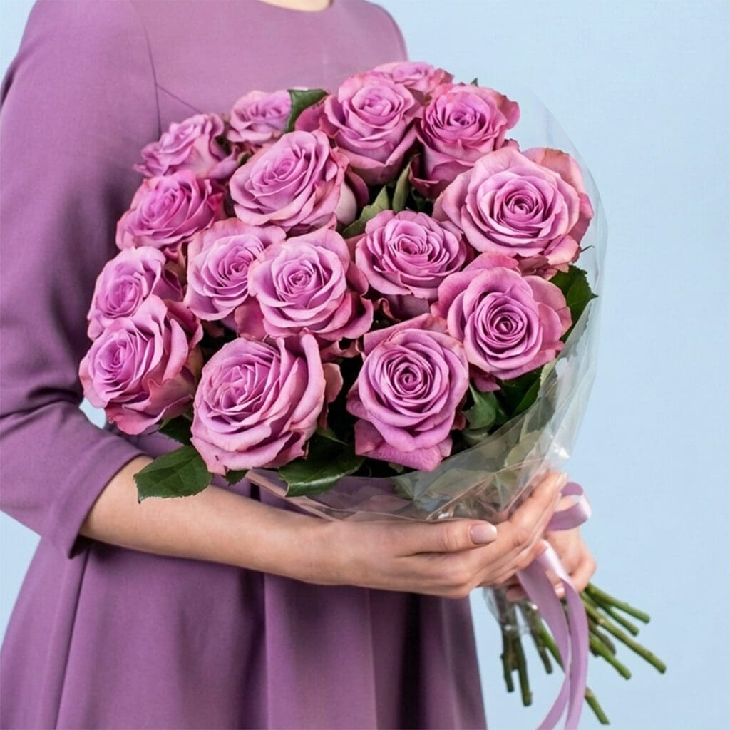 purple flower bouquet online delivery oman
