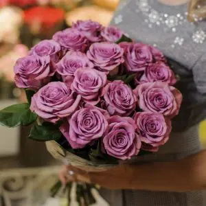 purple flower bouquet online delivery oman