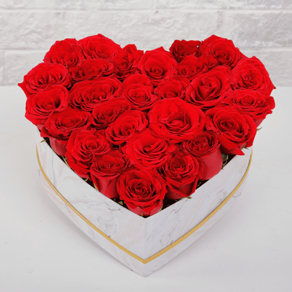 heart shape flowers and gifts