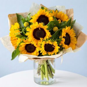 Sunflowers In a Vase
