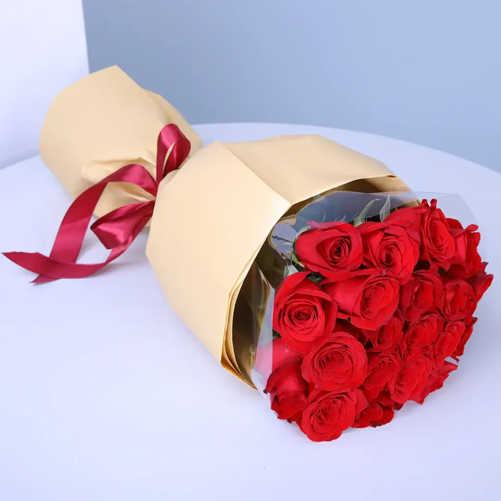 Propose with Red Bouquet
