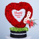 300 Red Rose Heart in Box