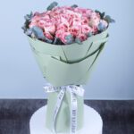 Elegant 50 Pink Roses Bouquet