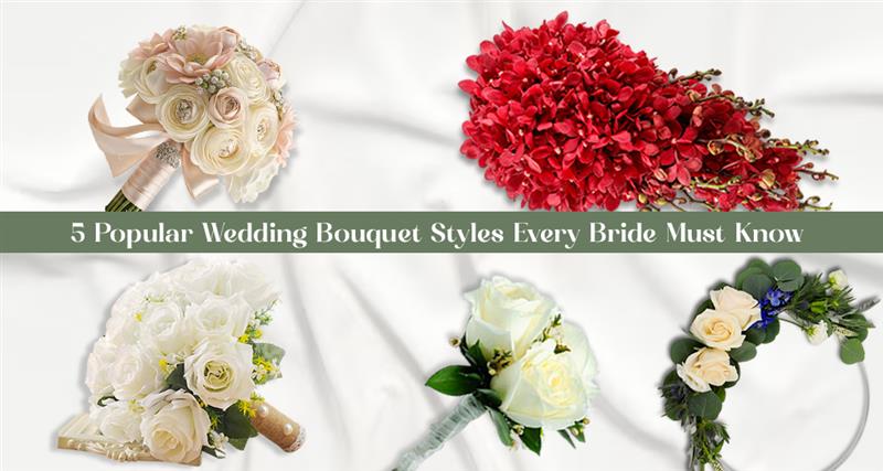 Discover 5 popular wedding bouquet styles for 2025! Find the perfect bridal flowers to match your dream wedding theme and personal style.