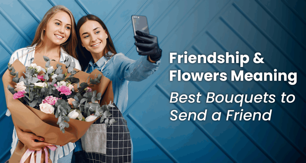 A bright bouquet of yellow roses, daisies, and sunflowers in a glass vase on a sunny table, symbolizing friendship and joy.