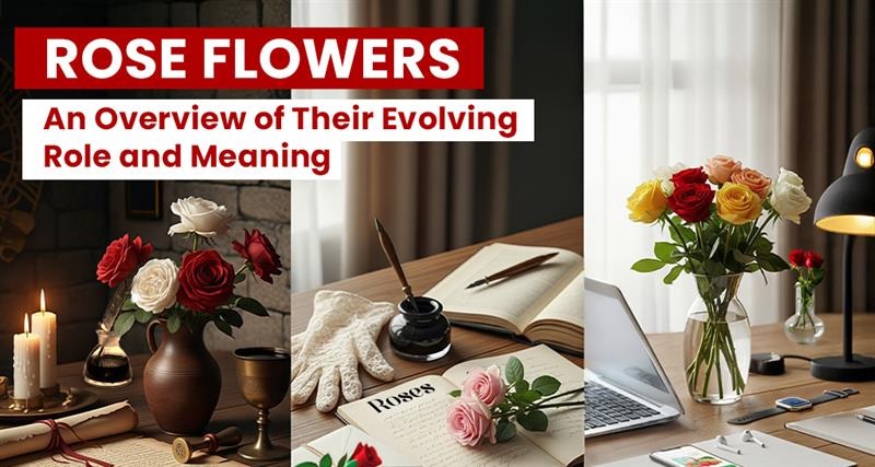 An overview of rose flowers, exploring their evolving roles, cultural meaning, and symbolism.