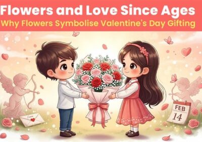 Flowers and love since ages explaining why flowers symbolise Valentine’s Day gifting.