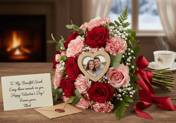 Personalize your flower gift with custom messages premium flowers and thoughtful add-ons