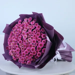 Violet Chrysanthemum bouquet