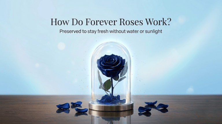 Process of preserving real roses to create long-lasting forever roses