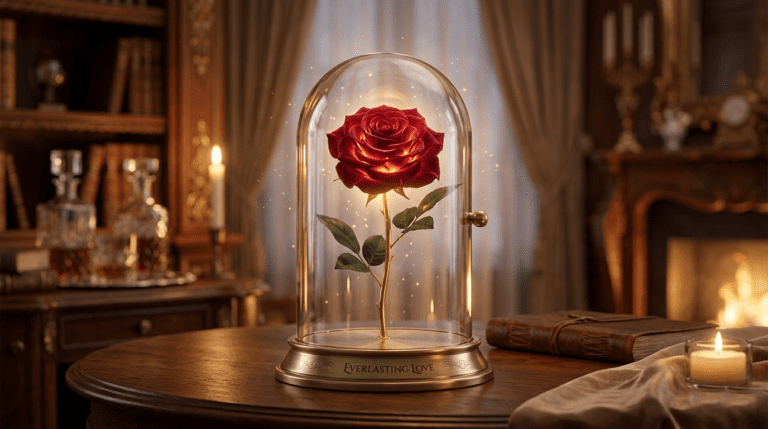 Eternity roses in a luxury box showcasing long-lasting preserved beauty