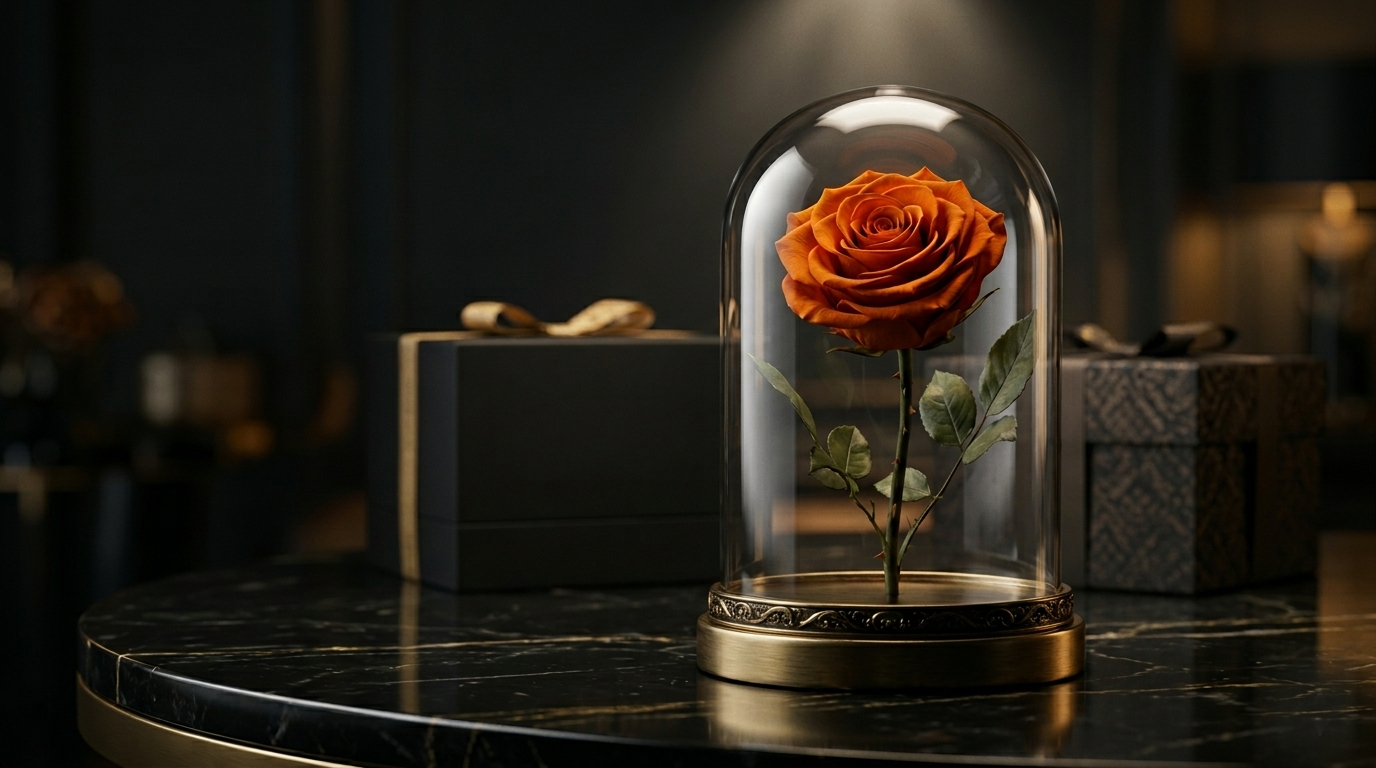 Forever roses in different boxes showing price range from budget to luxury options