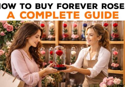 A guide to buying forever roses, featuring preserved rose arrangements in elegant boxes for long-lasting gifts