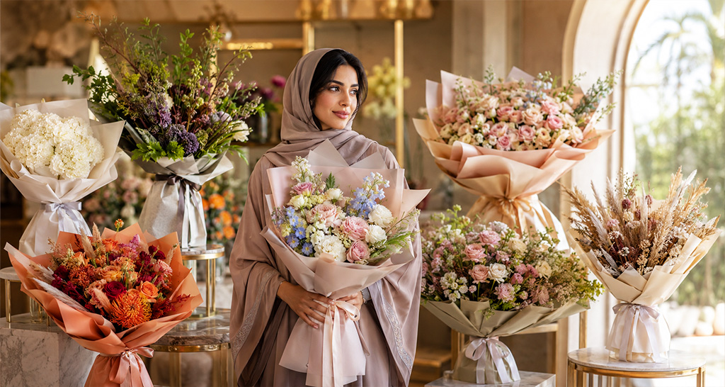 Popular flower bouquet trends in Oman featuring elegant, modern floral arrangements.